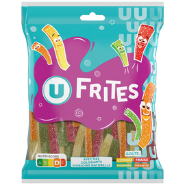 U Bonbons Gélifiés frites acides - sachet 250g