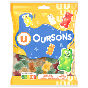 U Confiserie Oursons gélifiés - sachet de 250g