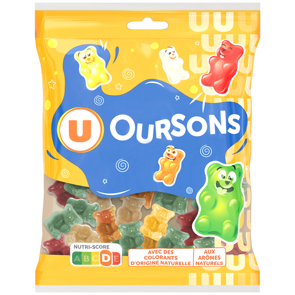 U Confiserie Oursons gélifiés - sachet de 250g