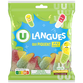 U Confiserie Langues acides - sachet 200g