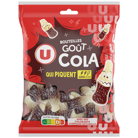 U Bonbons Gélifiés bouteilles cola - sachet 250g