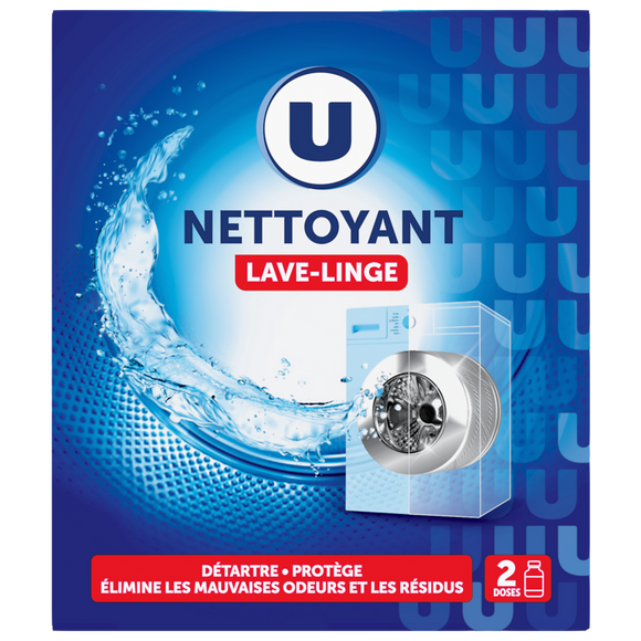 U Nettoyant lave linge 2x250ml