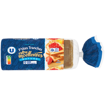 U Pain de mie moule ouvert, 500 g