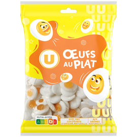 U Bonbons gélifiés Oeufs au Plat - sachet 250g
