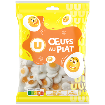 U Bonbons gélifiés Oeufs au Plat - sachet 250g