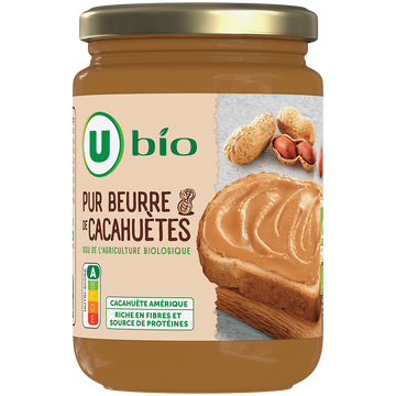 U BIO Beurre de cacahuètes bio, 350g