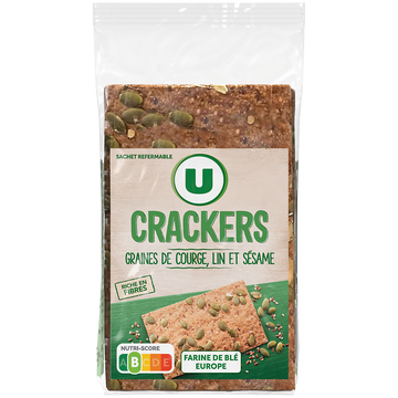 U Crackers aux graines de courge - paquet de 175g