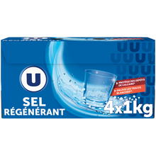 U Sel régénérant U pour lave vaisselle 4x1kg