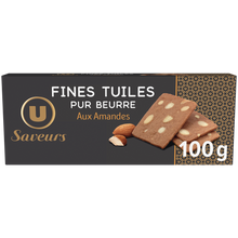 U SAVEURS Fines tuiles aux amandes U SAVEURS 100g