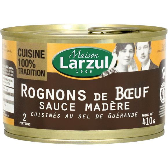 Rognons de boeuf sauce madère LARZUL, 410g