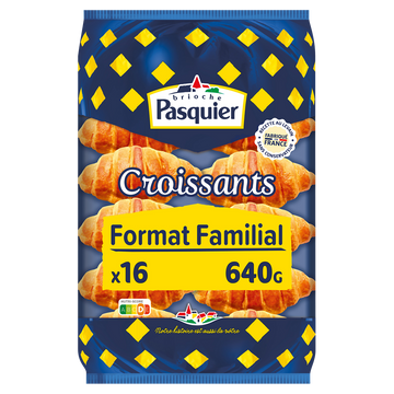 Croissants maxi familial BRIOCHE PASQUIER - x16 - 640g