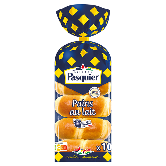 Pains au lait BRIOCHE PASQUIER - x10 - 350g