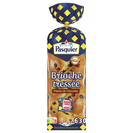 Brioche tressée pépites de chocolat BRIOCHE PASQUIER - 630g