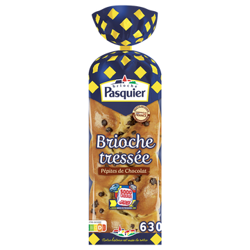 Brioche tressée pépites de chocolat BRIOCHE PASQUIER - 630g