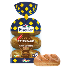 P'tits pains à la farine complète BRIOCHE PASQUIER x6 270g