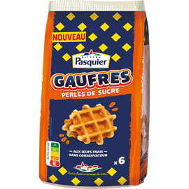 Gaufres perles sucres PASQUIER x6 240g