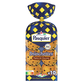 Briochettes aux pépites de chocolat PASQUIER x10 400g
