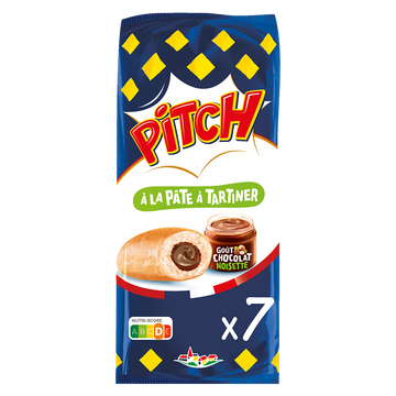 Brioche PITCH pâte à tartiner goût chocolat noisette  - x7 - 262g