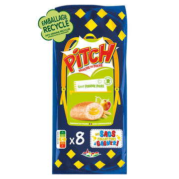 Brioche PITCH goût pomme poire - x8 - 300g
