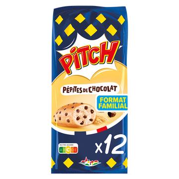 Brioche PITCH pépites de chocolat  - x12 - 450g