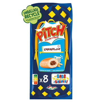 Brioche PITCH chocolat au lait - x8 - 300g