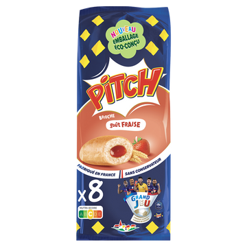 Brioche PITCH brioche goût fraise  - x8 - 300g