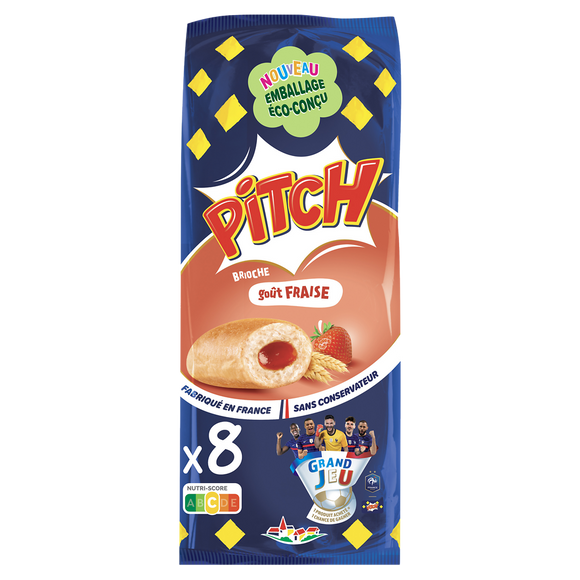 Brioche PITCH brioche goût fraise  - x8 - 300g