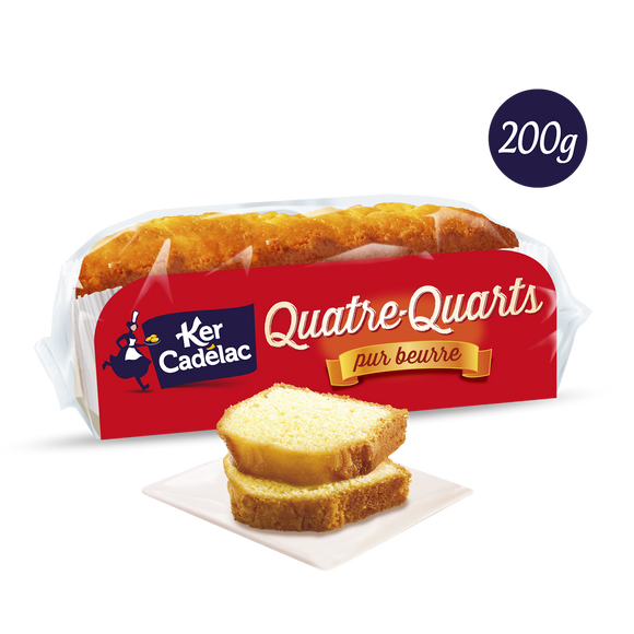 Gâteau Quatre-quarts pur beurre KER CADELAC - 200g