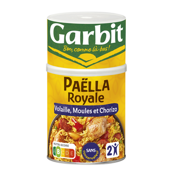 Paëlla royale à la volaille aux fruits de mer et chorizo GARBIT, Boîtede 940g