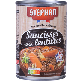 Saucisses aux lentilles STEPHAN Boîte de 420g