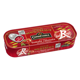 Filets de maquereaux à la sauce tomate cuisinée aux petits légumes label rouge CONNETABLE 1/4 176g