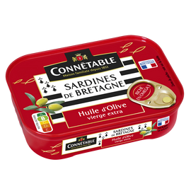 Sardines à l'huile d'olive "Belles de Douarnenez" CONNETABLE, 135g