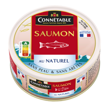 Saumon sans peau sans arêtes au naturel - CONNÉTABLE - 112g