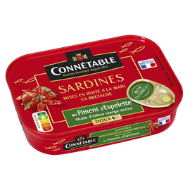 Sardines à l'huile d'olive et au piment d'Espelette CONNÉTABLE, 115g