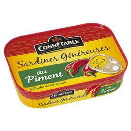 Sardines Généreuses au piment CONNETABLE, 140g