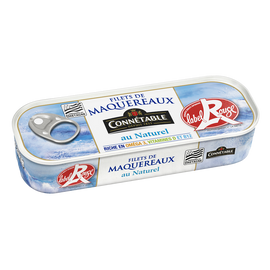 Filets maquereaux au naturel msc label rouge CONNECTABLE, 106g