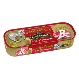 Filets de maquereaux à la moutarde de Dijon label rouge CONNETABLE, 169g