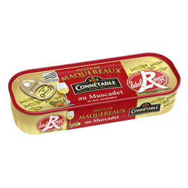 Filets de maquereaux au muscadet et aux arômates label rouge CONNETABLE, 1/4 176g