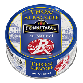 Thon albacore au naturel label rouge CONNETABLE, 1/5 112g