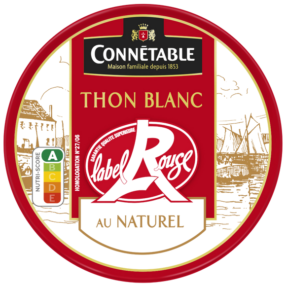 Thon blanc au naturel Label Rouge - CONNÉTABLE - 120g