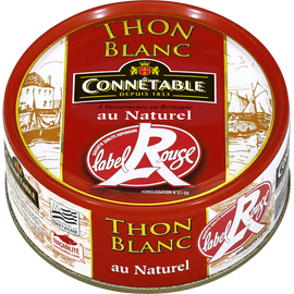 Thon blanc germon au naturel Label Rouge CONNETABLE, 120g