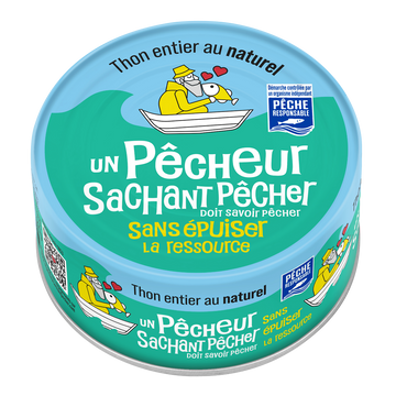 Thon entier au naturel - UN PÊCHEUR SACHANT PÊCHER - 140g
