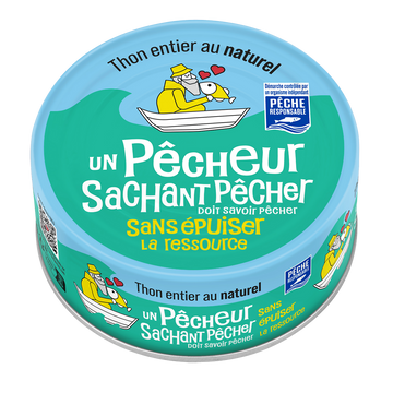 Thon entier au naturel - UN PÊCHEUR SACHANT PÊCHER - 185g