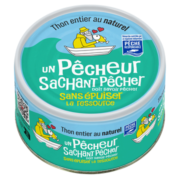 Thon entier au naturel - UN PÊCHEUR SACHANT PÊCHER - 93g