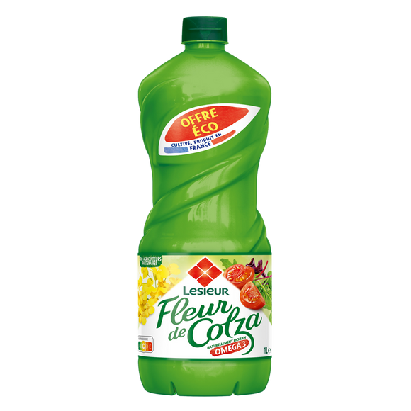 Huile fleur de colza LESIEUR offre économique - Bouteille 1L