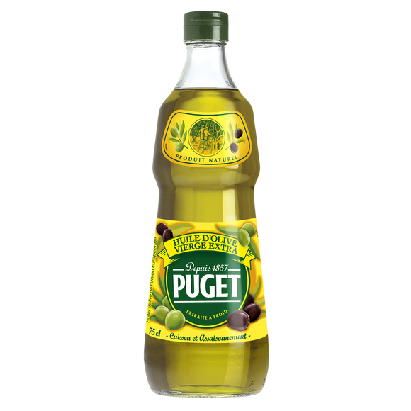 Huile d'olive vierge extraite à froid PUGET Bouteille 75cL