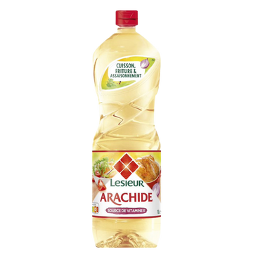 Huile d'arachide LESIEUR, Bouteille 1L