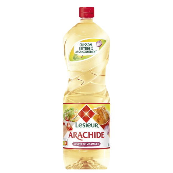 Huile d'arachide LESIEUR, Bouteille 1L