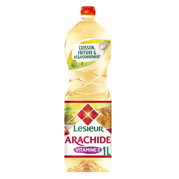 Huile d'arachide LESIEUR, Bouteille 1L