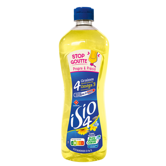 Huile Isio 4 LESIEUR, flacon stop goutte de 675ml